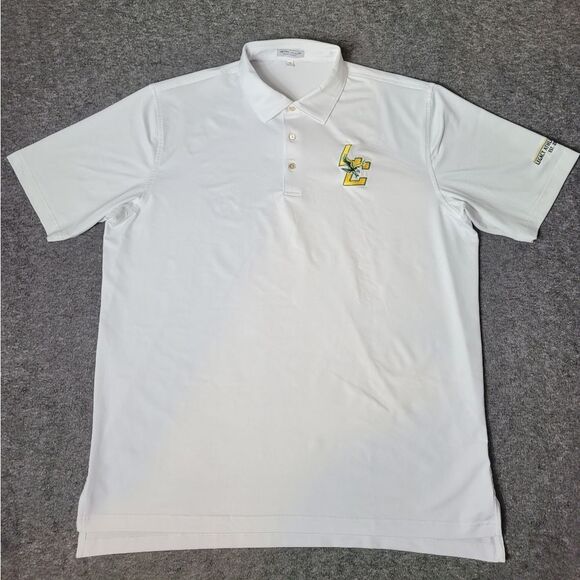 Peter Millar Summer Comfort Men's Golf Polo Size XL Lagacy Chritian Accademy - Picture 1 of 9